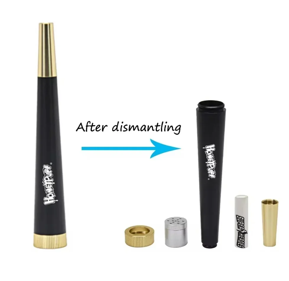 Metal Herb Smoking Pipe 6mm Activated Carbon Filter Set Removable Dry Burning Tobacco Pipes Smoking Grass Pipa Smoke Accessories