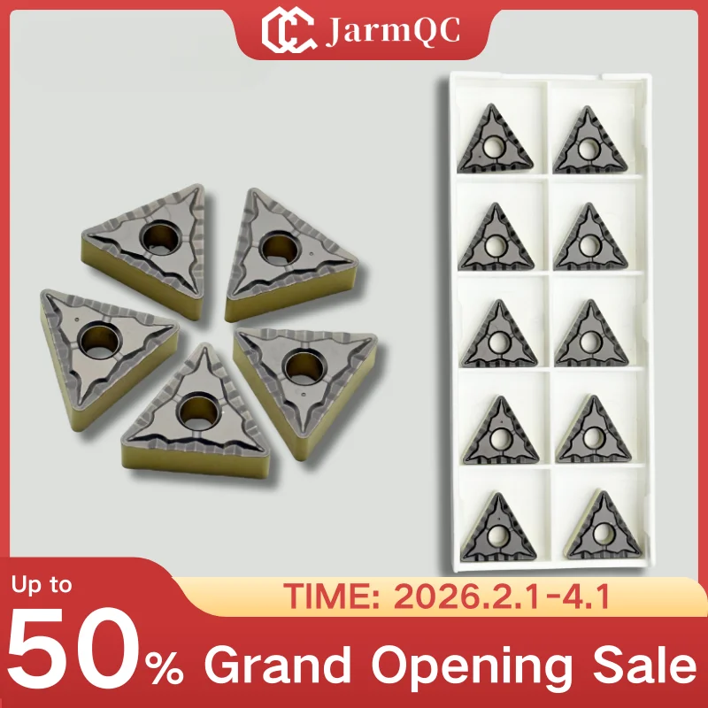 

10Pcs TNMG160408 TNMG160412 Carbide Turning Insert CVD Coated for Steel P10–P20 TNMG332 for Semi-finishing CNC Lathe Tool