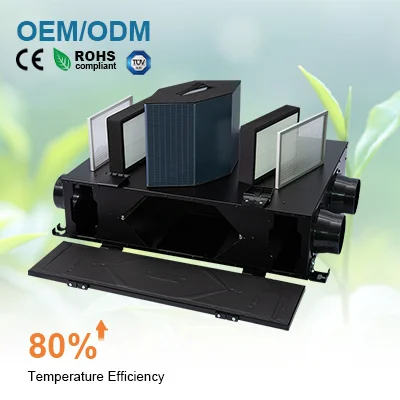 Mrhv Erv Remote Control 80% Heat Recover Efficiency Humidity Exchanger With IFD