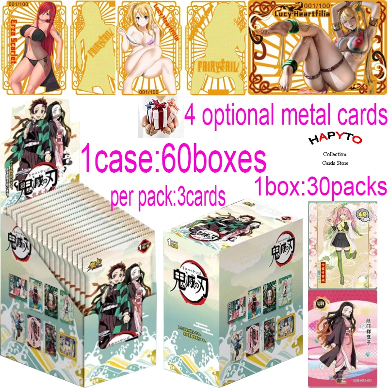 

Demon Slayer: The First Round 1 Yuan Pack and 2 Yuan Pack Card Nezuko Mitsuri Booster Box TCG Hobby Gift