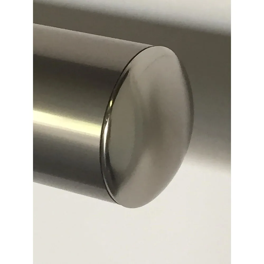 Kit de Corrimão de Alumínio Anodizado com Aparência de Aço Inoxidável, 13 Pés e 1,97 Polegadas de Diâmetro