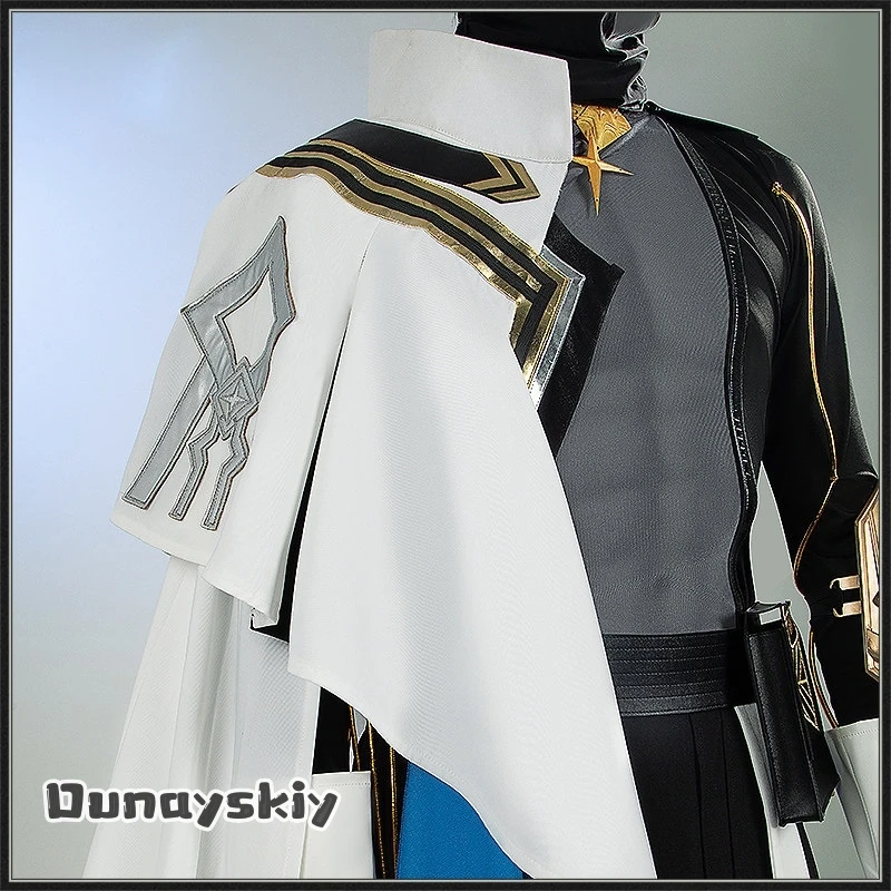 Yumekiri@Arknights Ulpianus Cosplay Costume Wig Staring Into The Abyss Uniform New Skin Headwear Mask Halloween Girl Uniforms view 5