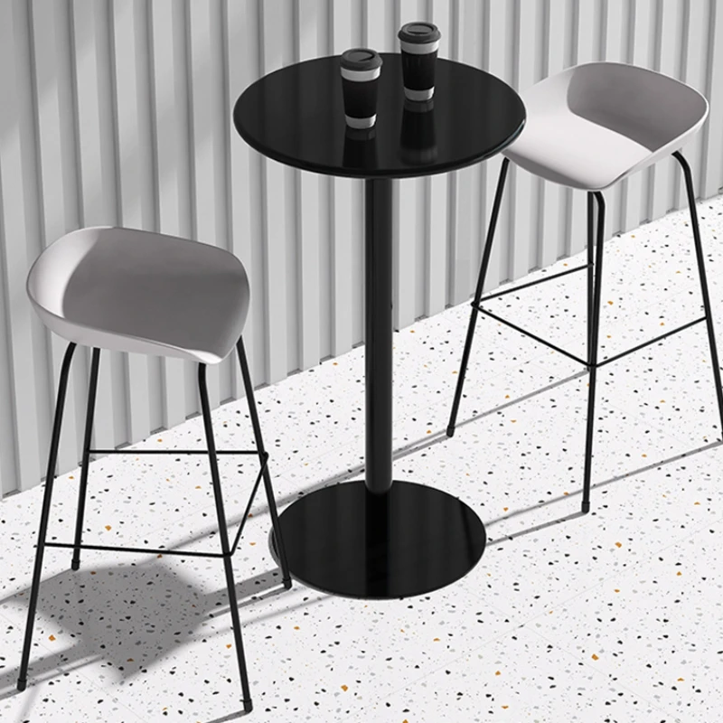 Design Minimalista Metal Bar Mesas, Café Moderno Japonês Retangular, Requintado Cocktail Móveis, ZT50BT