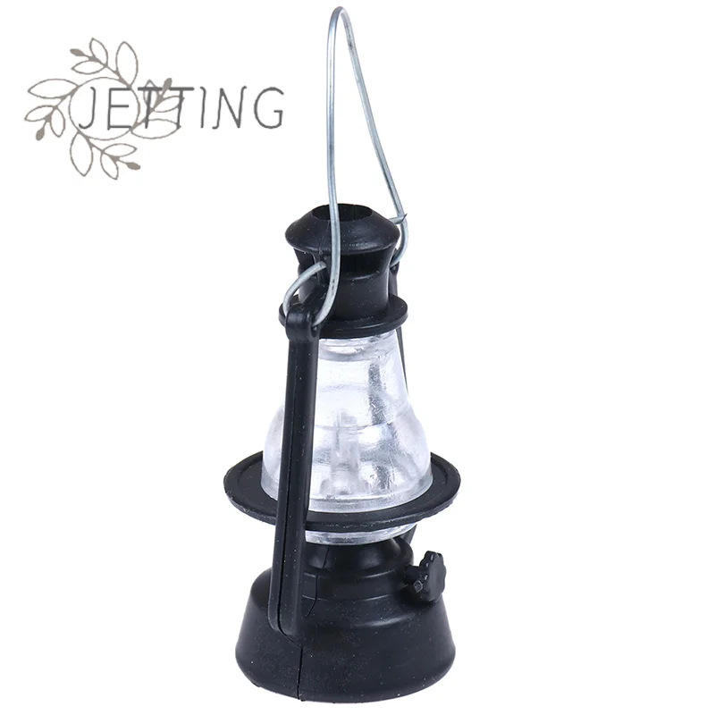 Hot 1:12 Dollhouse children gift Toy mini Furniture Miniature black Kerosene lamp