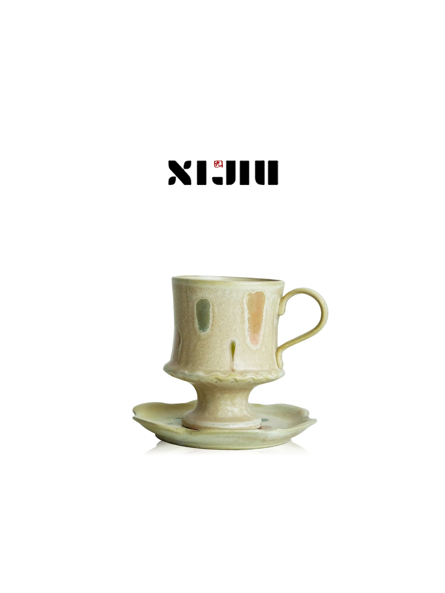 

Creative Gradient Pink Coffee Cup High Aesthetic Value Design Series Premium Quality Ceramic Mug Handmade Crafted Non-Leakage