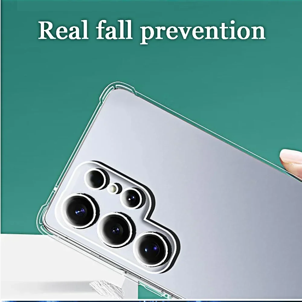 Shockproof Phone Case for Samsung Galaxy s25 ultra S24 FE Transparent Clera Back Covers S24 S23 S22 S21 Plus FE ultra phonecases
