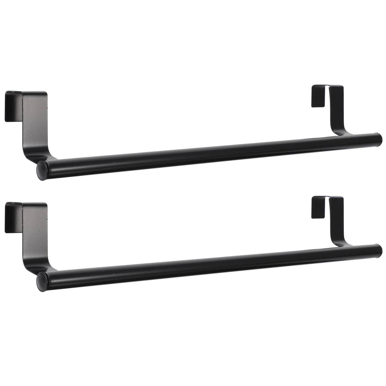 

2pcs Stainless Steel Towel Racks No Hole Design For Bathroom Kitchen Laundry Room Multifunctional Wall Mounted Organizer