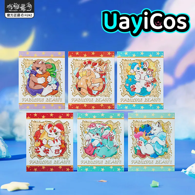 

Official Original Fabulous Beasts Sleep Well Collection Card Photo Ornaments Doll Accessories Anime Game Toy Kids Halloween Gi