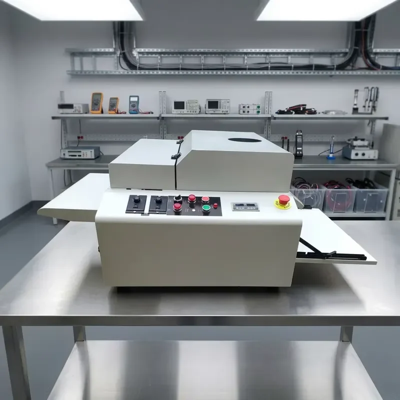 New Semi Automatic Drum Coater 330mm Max Width 10m Min UV Coater Small 3000W 3mm Thickness