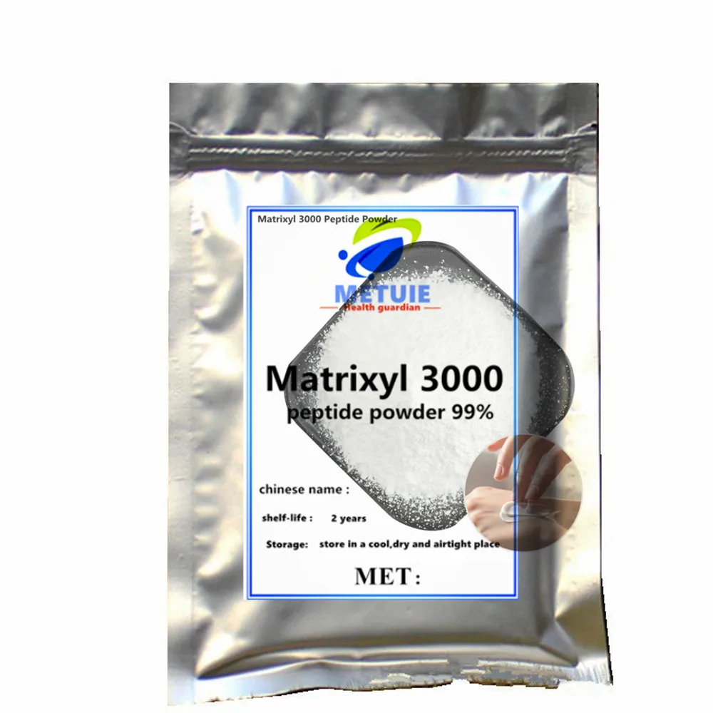 Materia Prima Cosmética Sujia, Polvo de Péptido Matrixyl 3000, Antienvejecimiento, Antiarrugas, Reafirmante, Reduce las Líneas Finas, Repara la Piel