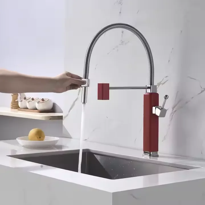 hot-sale luxury kitchen cold and hot dual-purpose pull-out high-end household faucet