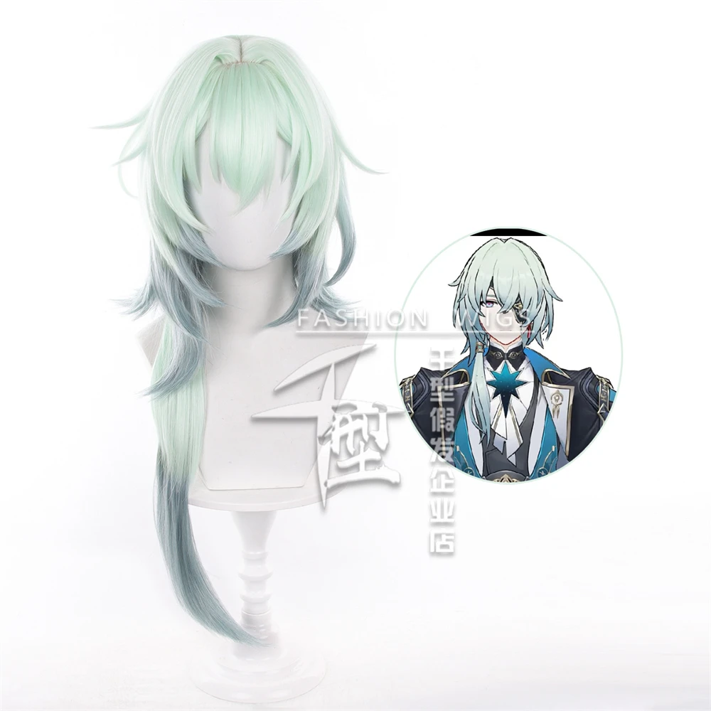 High Quality 75cm Gradient Honkai Star Rail Anaxa Cosplay Wig Anaxa Role Play Wig Heat Resistant Synthetic Hair Comic Con Party