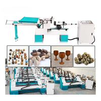 Best Quality 0615 Auto Feeding mini Wood Lathe Machine CNC Wood Turning Lathe for wooden production