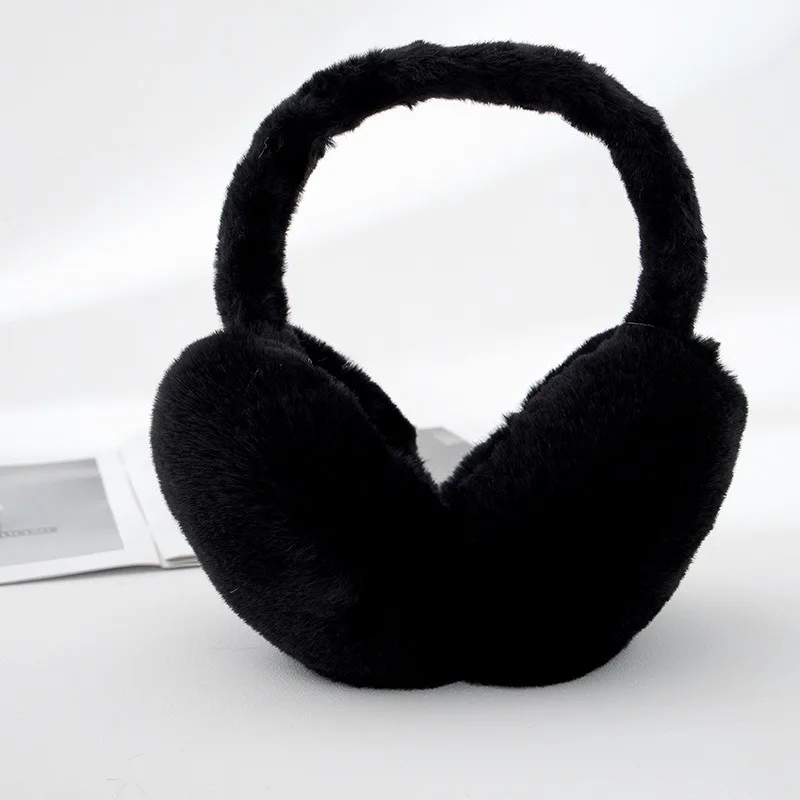 Fashion Autumn Winter Earmuffs Women Men Warm Cute Plush Solid Color Ear Muffs Adjustable Foldable