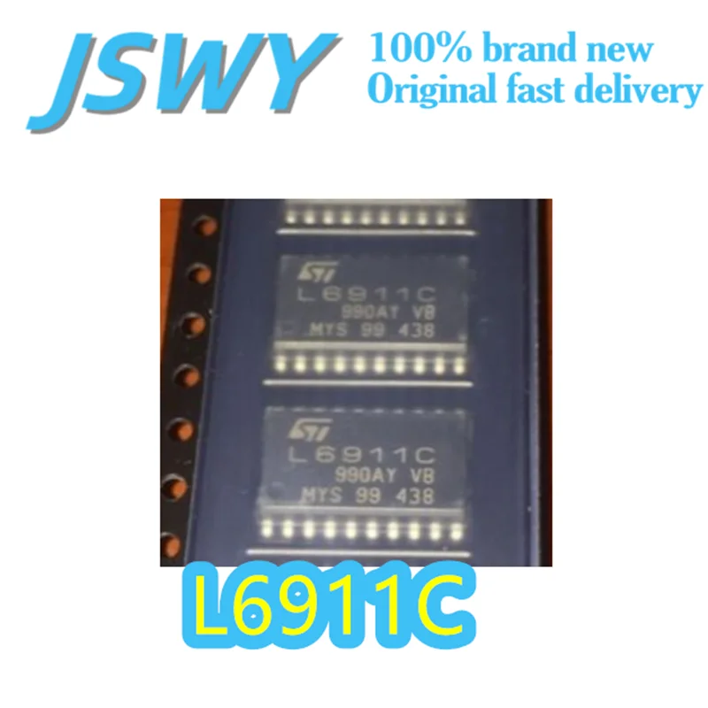 

(5/50 pieces) L6911C 1.3A switch controller 1000 kHz switch FREQ-maximum value SOP-20 original electronics fast shipping