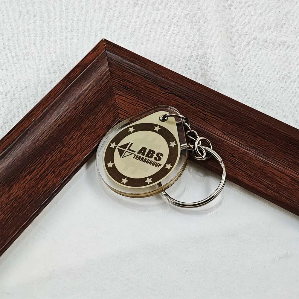 Escape From Tarkov Acrylic Keychain TerraGroup Labs Keycard Pendant Bitcoin 0.2BTC Keyring Game Fans Cosplay Bag Charm Toy Gift