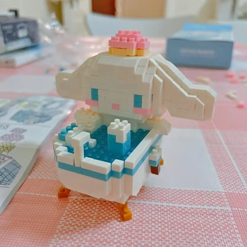 Cartoon Magic Mini Blocks Bathtub Stitch Yoshi Bricks Micro Anime Building Toy Figures Kids Gifts Girls Present Christmas