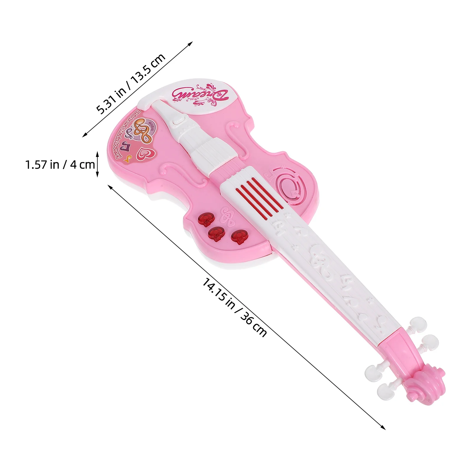 1 セットのバイオリンおもちゃ: リアルなデザイン、音と光の効果、高感度ボタン、ポータブル楽器用