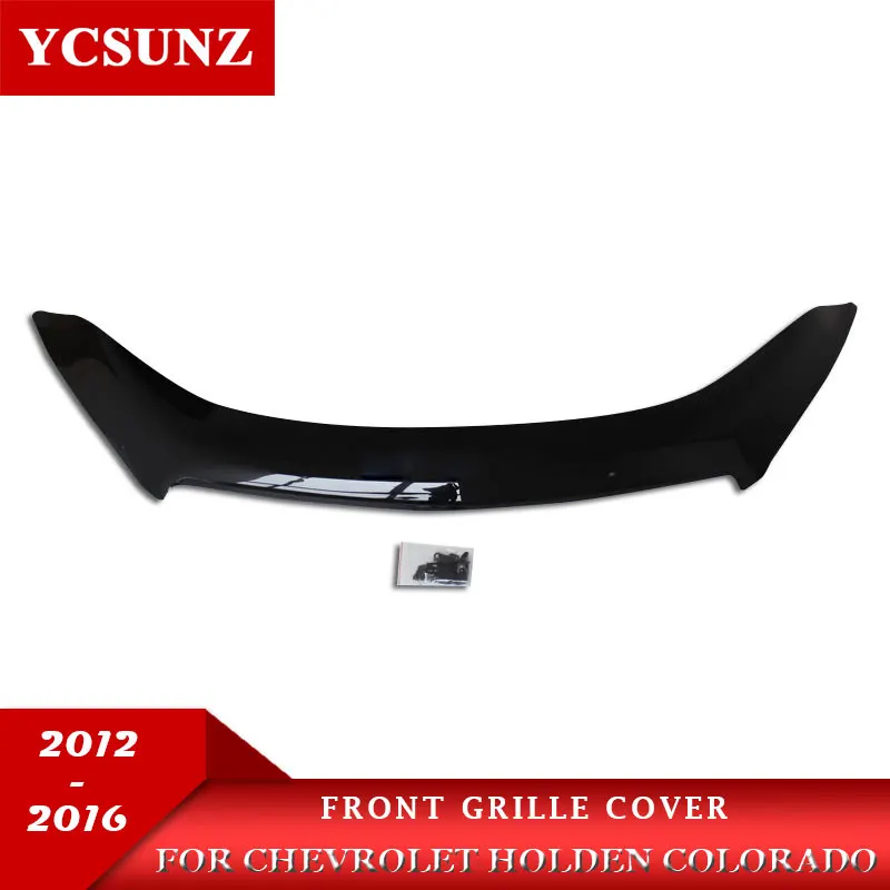 Acrylic Bonnet Guards For Chevrolet Holden Colorado 2012 2013 2014 2015 Front Bug Hood Deflector Protector Car Styling YCSUNZ