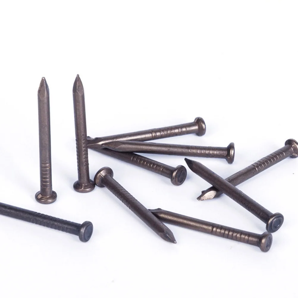 

50pcs Cement Steel Nails 2.5Inch Thickened Black Plated Point Tip For Concrete Wall Carbon Steel Nails Hardware Fasteners