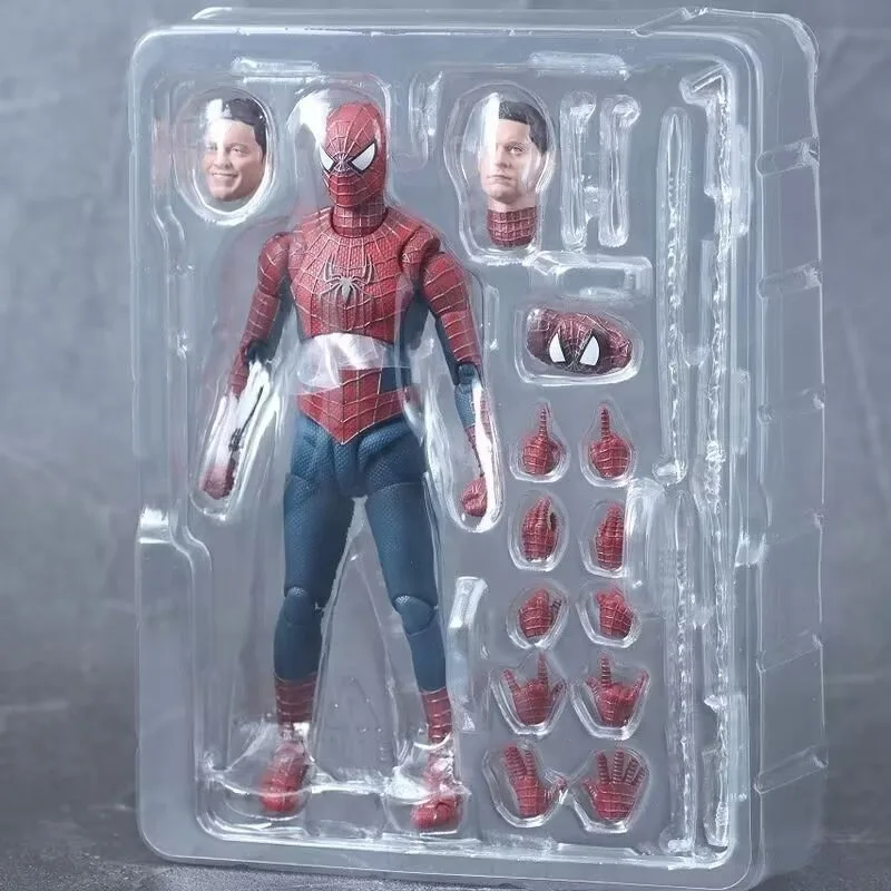 hot sale S.H.Figuarts Tobey Maguire Spider-Man Amine Action Figure Articulated Joints Extra Heads No Way Home Collectible Toys - view 3