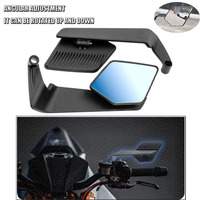 For Kawasaki Z H2 Z400 Z500 SE Z650 Z800 Z900 Z1000 Motorcycle carbon fibre Mirror - Dual Aerodynamic Wing&Stealth Convex Glass