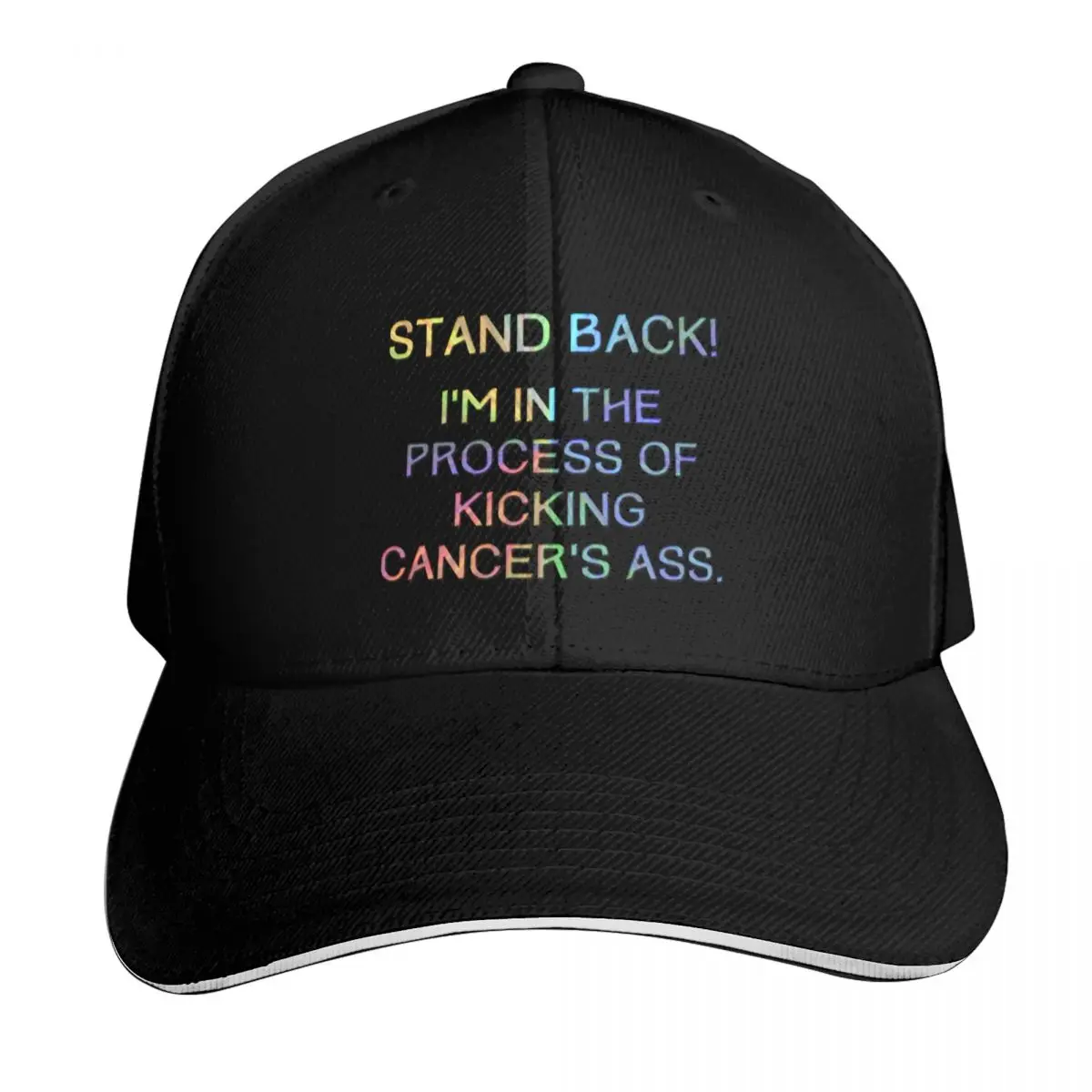Kicking Cancers ass Baseball Cap Snapback Flat Bill Strapback Dad Hat Six Panel Structured Crown