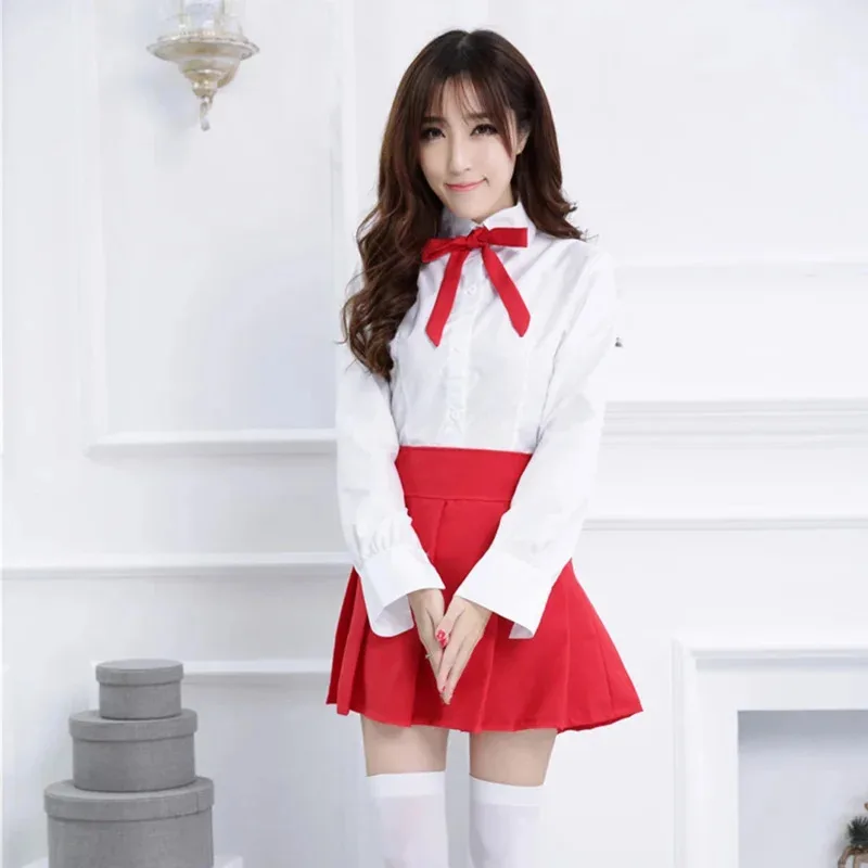 Anime Himouto! Chan Cosplay Cloak Wig UMARU DOMA Costume Sweet Lovely White Student Uniforms High Quality Short Ski Ix;3,v'6.f;8