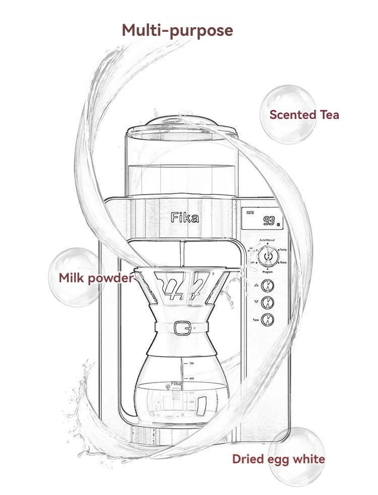 Cafetera de goteo giratorio automático, máquina de café Manual, portátil, clásica, hecha a mano, suministros de Hotel, nuevo concepto