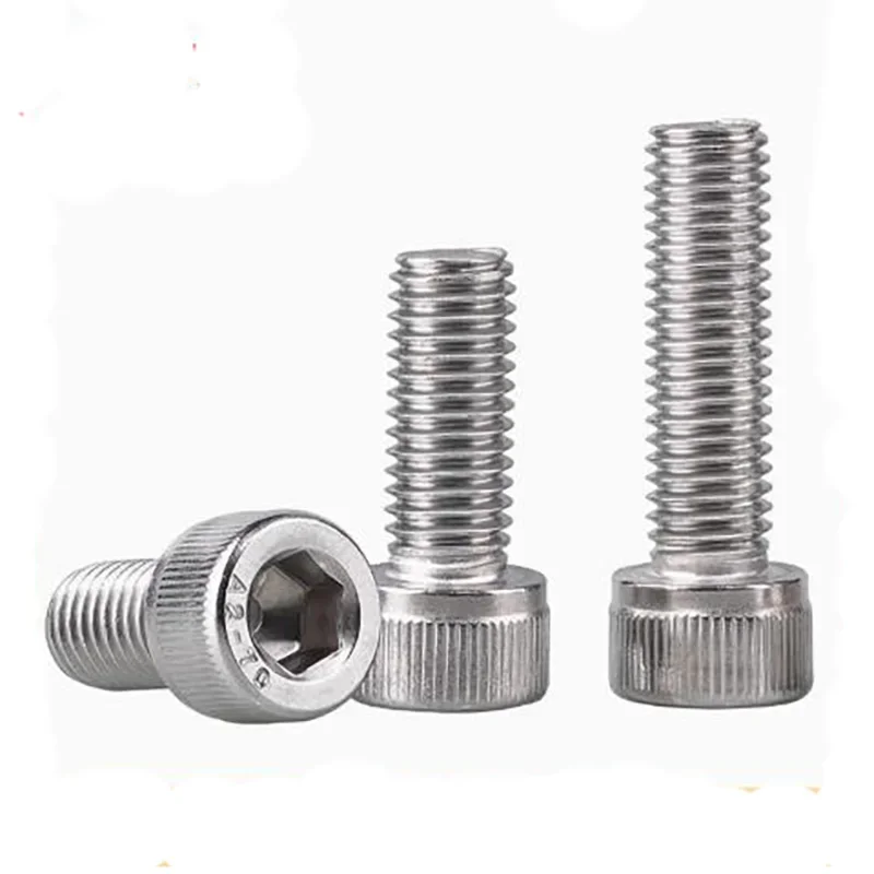 Beicai M3 M4 M5 M6 M8 M10 M11 M12 Long Stainless Steel Knurled Fine Thread Hex Socket Cap Bolt Screws