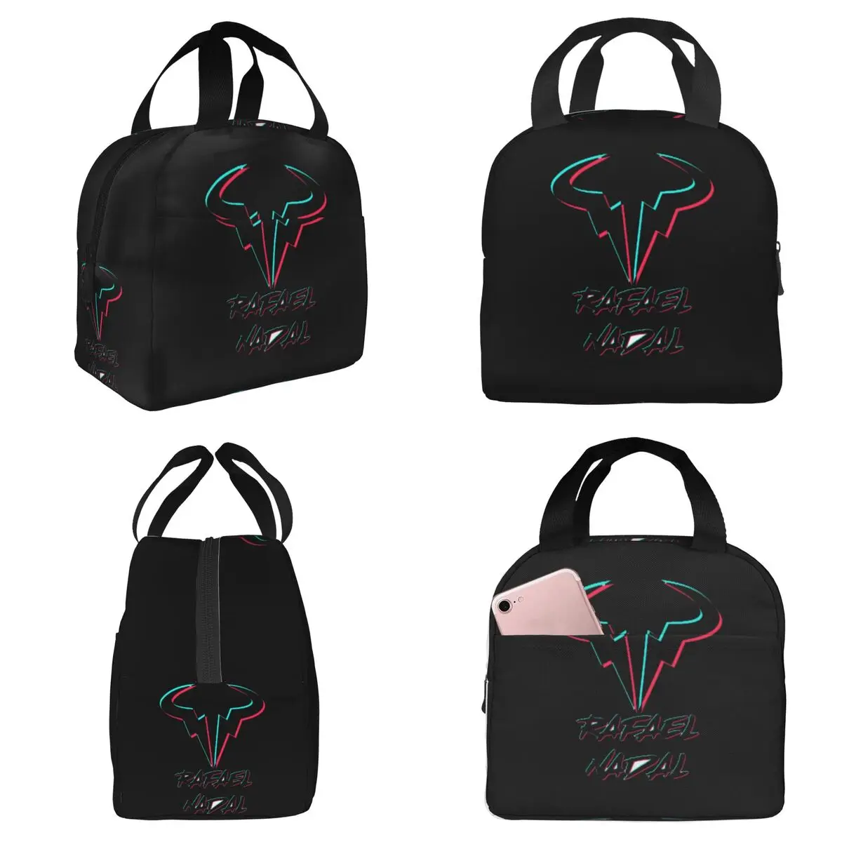Rafael Nadal Insulated Lunch Bag for Kids School Cooler Thermal Food Box Tote Leakproof Lunch Boxes Container