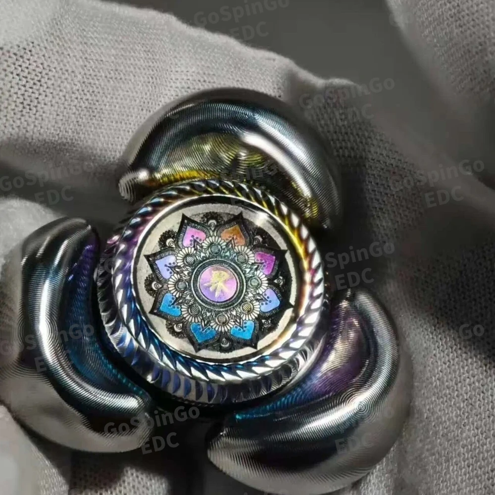 سبينر فيدجت يونيفرس EDC ساندان من الفولاذ المقاوم للصدأ بتشطيب آلي، ألعاب فيدجت للبالغين، سبينر فيدجت لتخفيف القلق