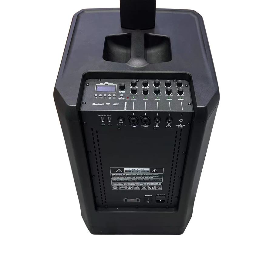 Leon Audio Professional Portable Active Powered Column Line Array Speaker System, 500W RMS, 12inch Subwoofer, Bluetooth