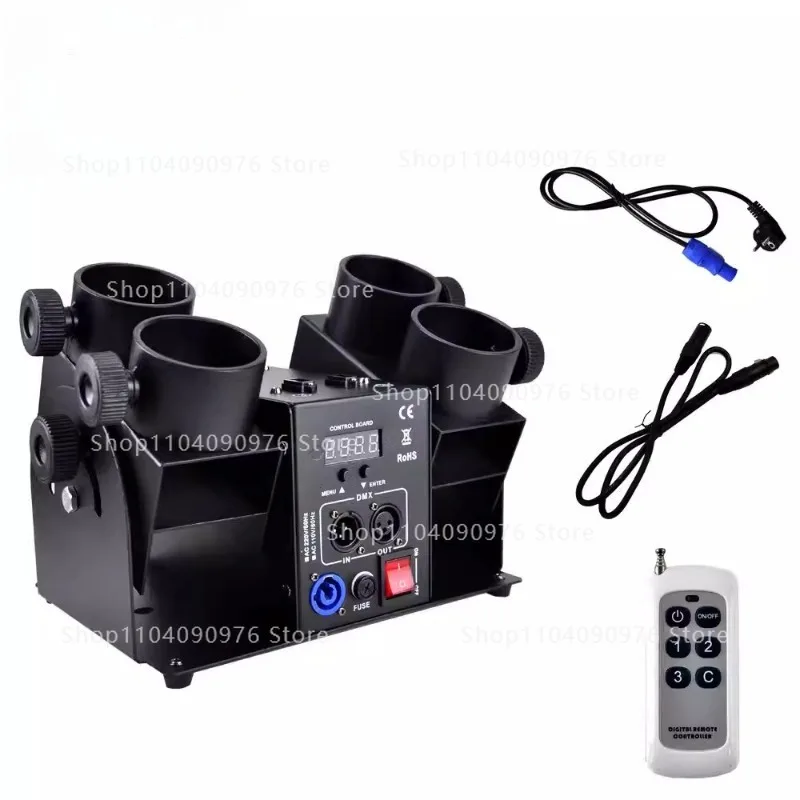 Confetti Cannon Tube - TIPTOP 4-buis confettikanon regenboogmachine met afstandsbediening