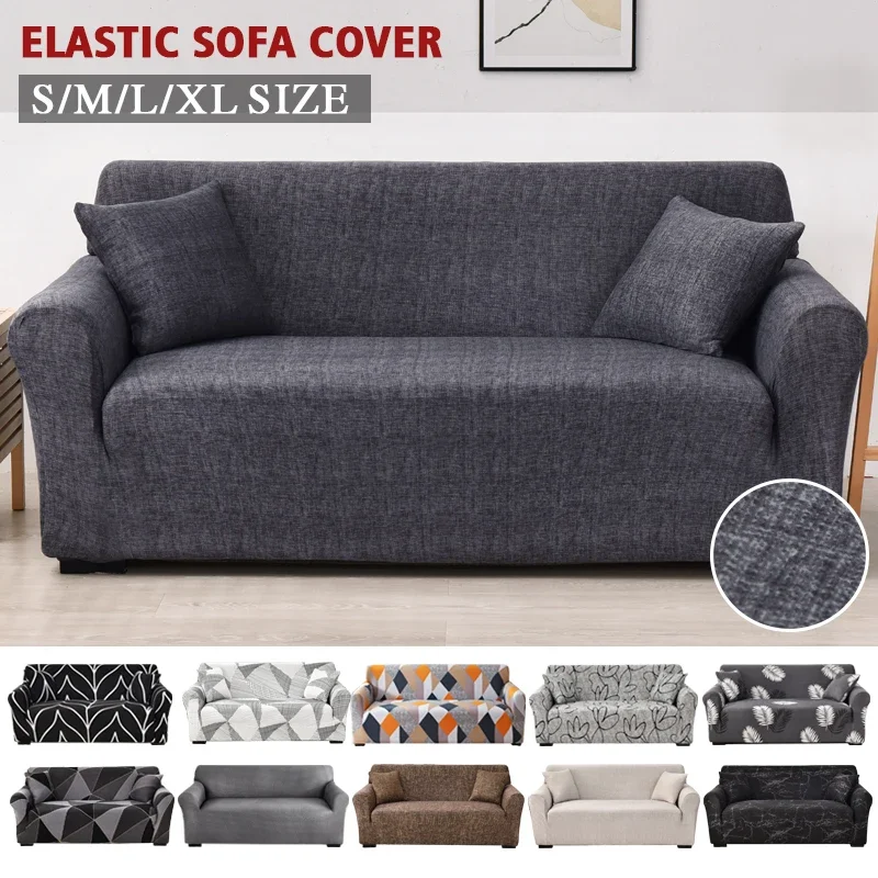 Coolazy Stretch Plaid Sofa Slipcover Elastic Sofa Covers for Living Room Funda Sofa Chair Couch Cover Home Decor 1/2/3/4-seater
