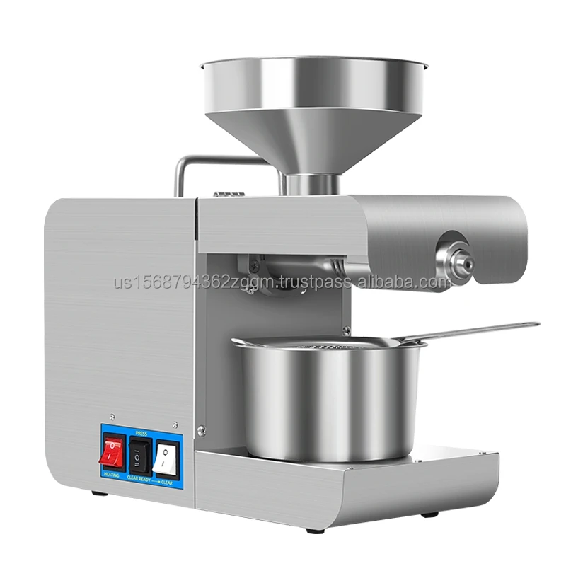 Cold Oil Press Mini Oil Pressing Machine Electric Peanuts Sesame Sunflower Seed Oil Press Cold Pressing Machine for Sale