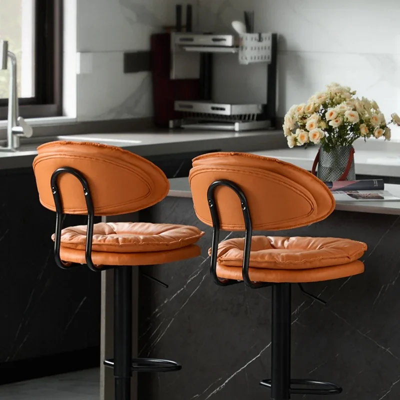 Adjustable Household Bar Stools - Modern High Swivel Chair, Liftable Foot Stool, Comfortable and Functional Design, Counter Seat