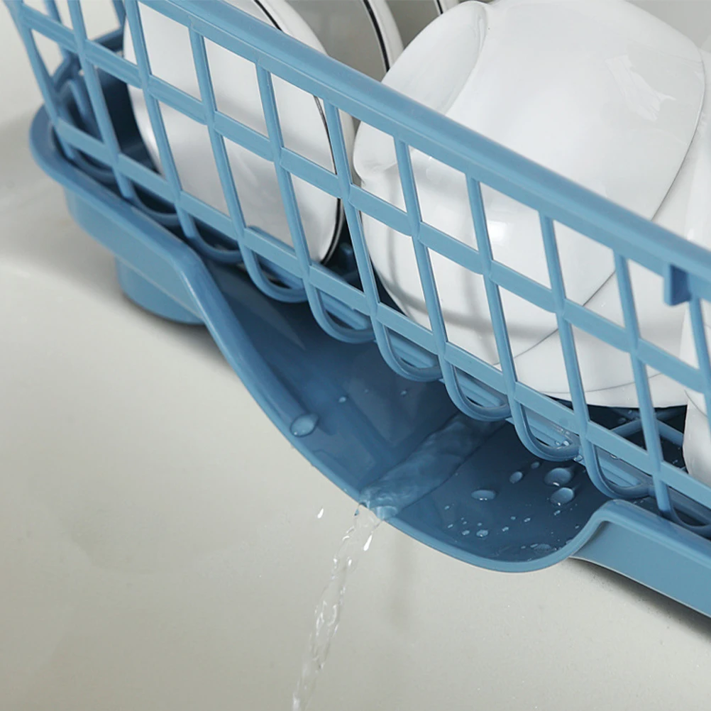 

Drainable Dish Drying Rack for Cups Plates Cutlery Utensil Holder Tableware Organizer Detachable Base Storage Rack