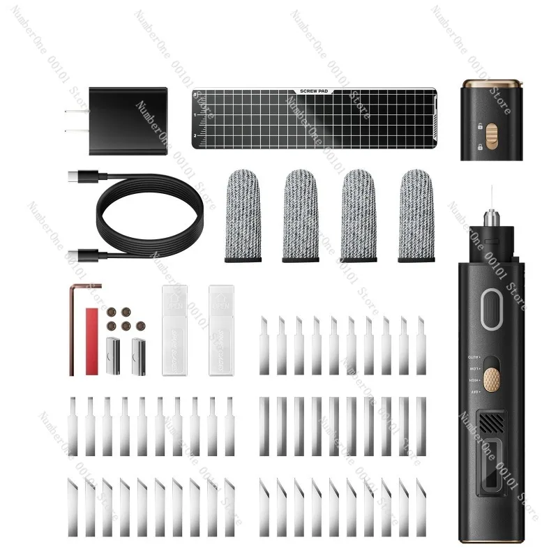 40kHz Ultrasonic Cutter Pen (35W) - Glue Removal & Polishing Tool with OLED Display