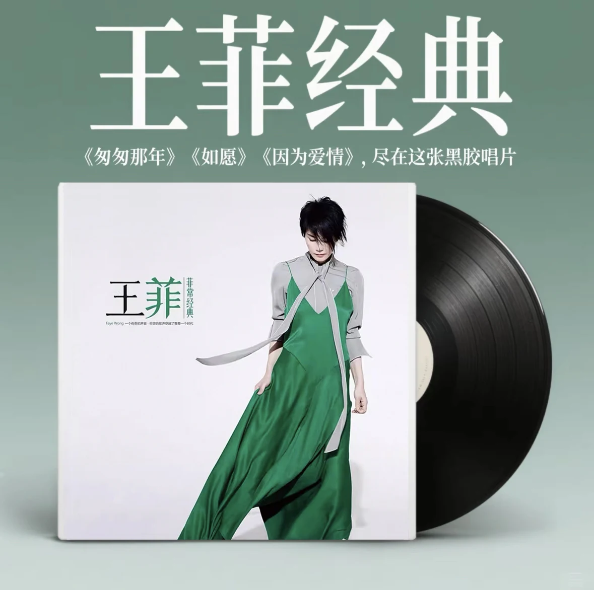فاي وونغ، بسبب الحب، سجل الفينيل، الأغاني الكانتونية، جراموفون 12 بوصة سجلات الفينيل LP #1