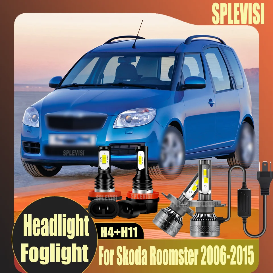 

LED Headlight/FogLight Nighttime safety Durable Waterproof For Skoda Roomster 2006 2007 2008 2009 2010 2011 2012 2013 2014 2015