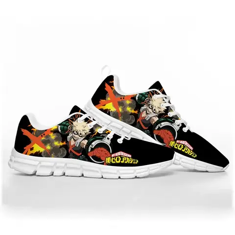 Katsuki Bakugo Sports Shoes My Hero Academia Mens Womens Teenager Kids Custom Sneakers Casual Custom High Quality Couple Shoes