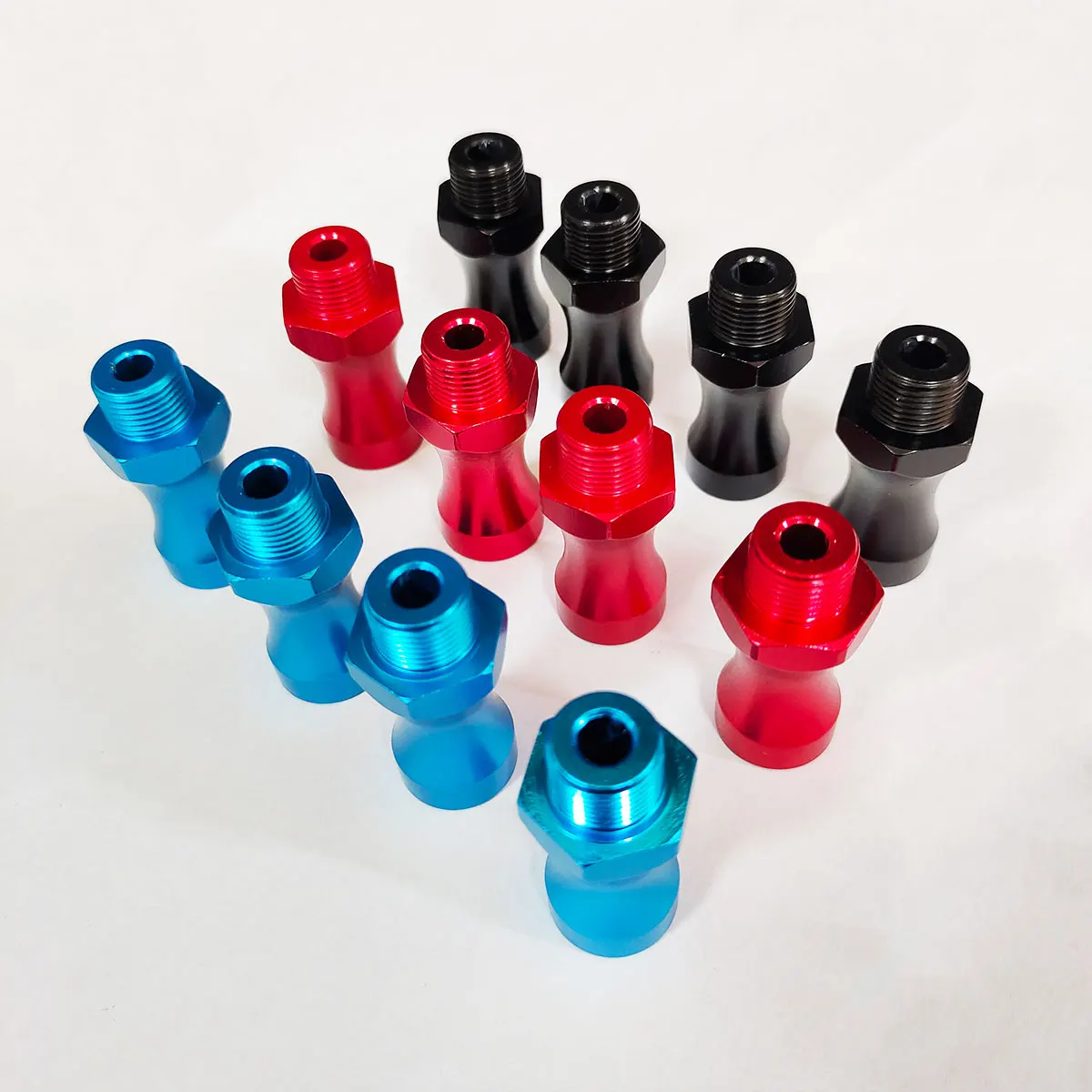 ชุดอะแดปเตอร์แปลงดุมล้อหกเหลี่ยมโลหะ RC 4 ชิ้น ขนาด 12 มม. ถึง 17 มม. พร้อมตัวต่อขยาย 30 มม. สำหรับอะไหล่รถ RC 1/10 HSP Desc410r Sct410 Scte Slash