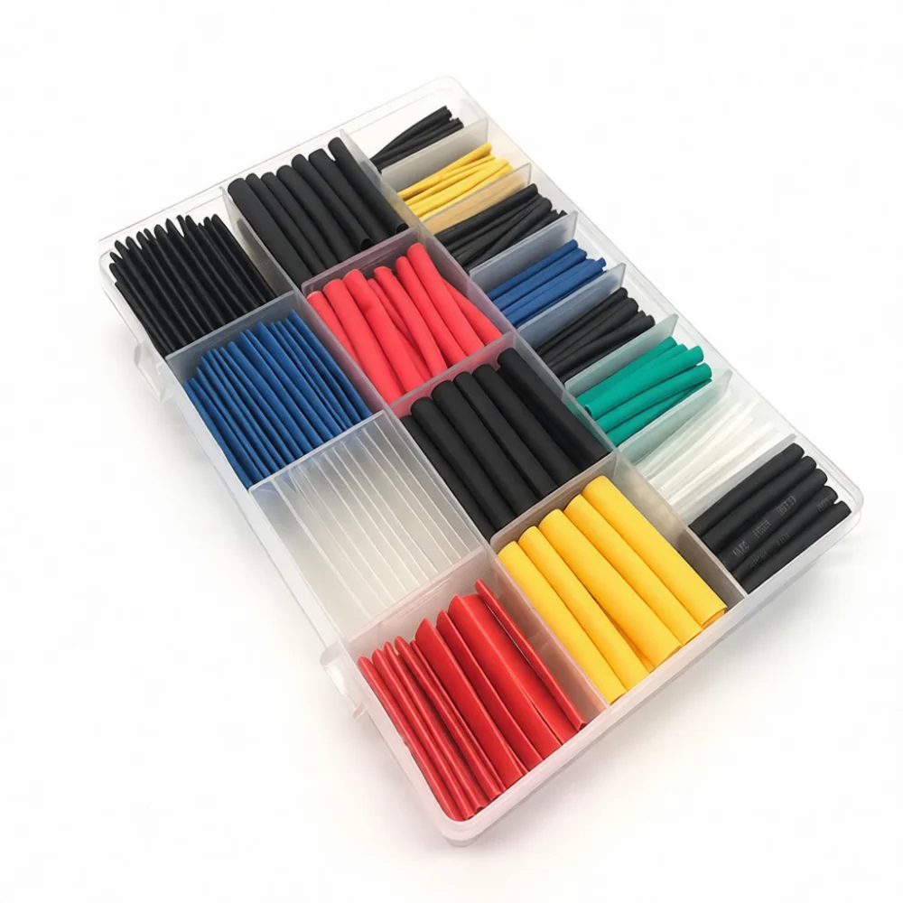Heat Shrinkable Tubing Kit Electrical Wire Protection Sleeves Insulation Connector Cable Repairing Wrap Assortment