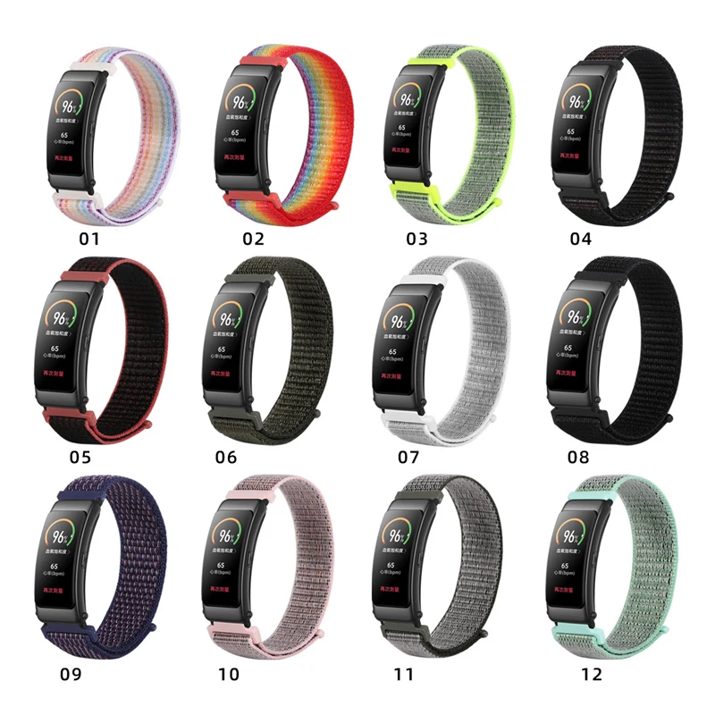 16MM Nylon Loop Straps For Huawei TalkBand B6/B3 Smart Bracelet Wristband Sports Strap For Huawei Band B6 Watch Correa Accessory