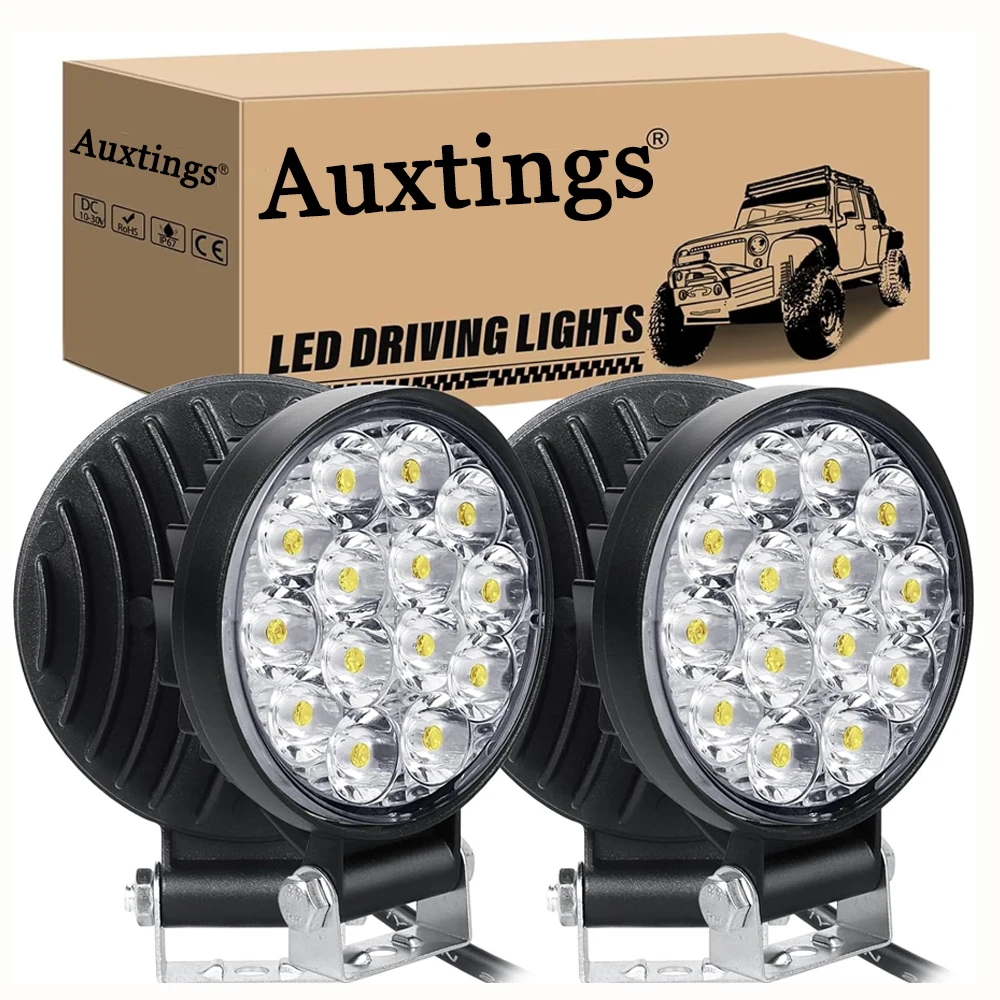 4/10 pz 4 pollici 42W Mini paraurti auto luci di lavoro a LED Combo LED fendinebbia luci di guida per Jeep fuoristrada 4x4 4WD Truck Pickup