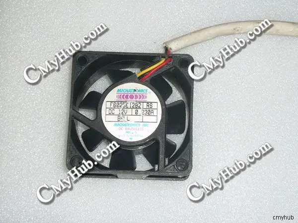 For MECHATRONICS F6025E12B2 RS DC12V 0.230A 6025 6CM 60MM 60X60X25MM 3pin Cooling Fan F6025E12B2 RS