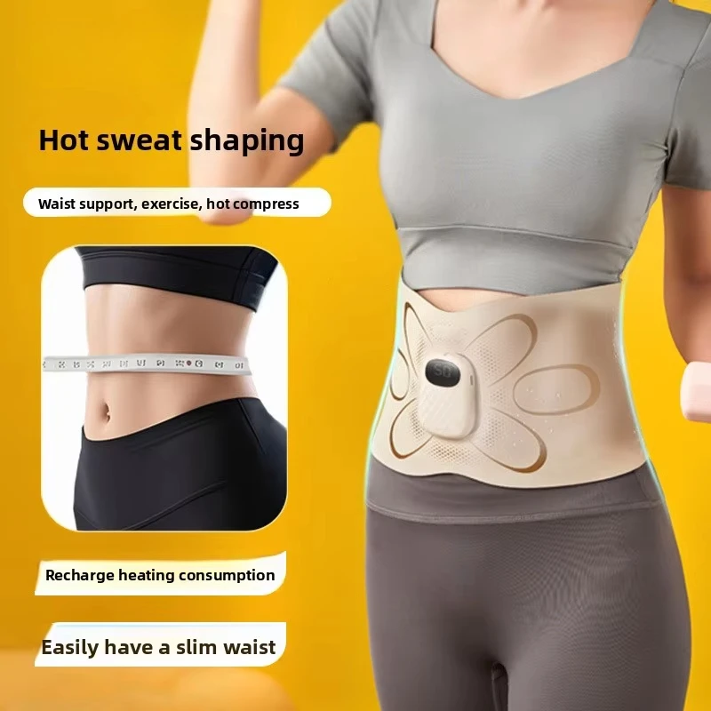 

Electric Waist Massager Machine Detachable Abdominal Heating Support Belt for Motion Vibration Massage Belt Home Use