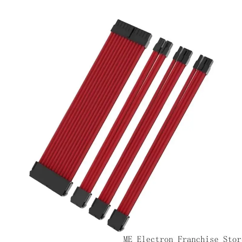 طقم امتداد كبلات مزود الطاقة T5EA PC ، 30 سم ATX24PIN PCIE 8PIN CPU 4+4PIN