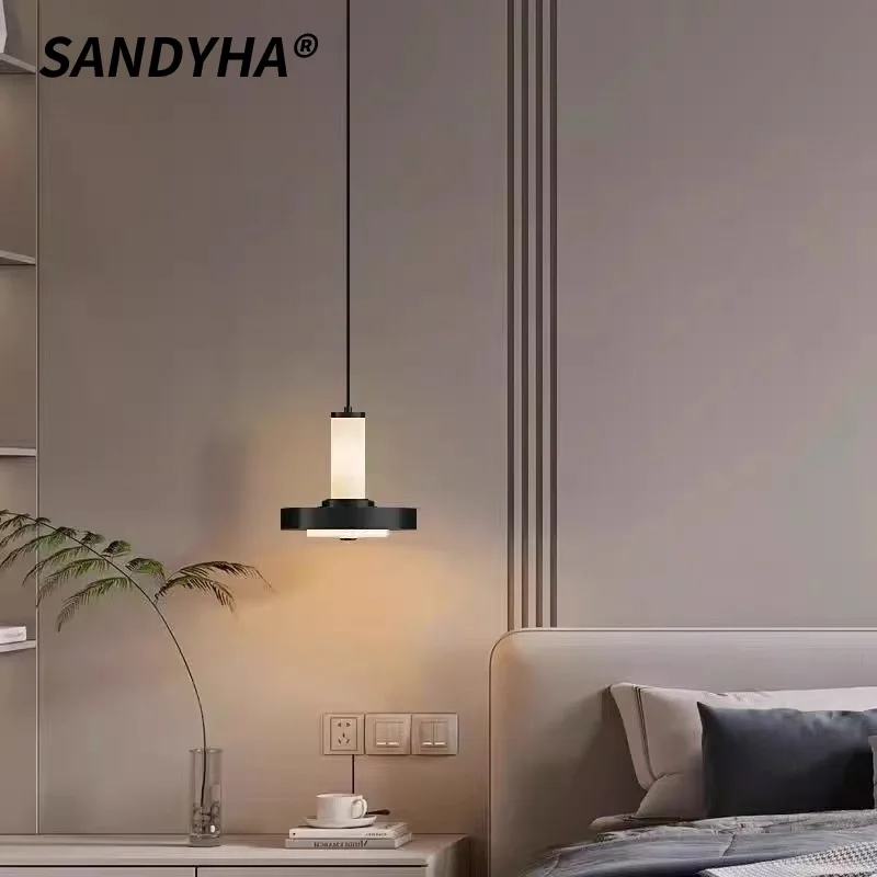 

SANDYHA современный подвесной светильник в стиле атмосферы прикроватная люстра светодиодный светильник для спальни гостиной кабинет художественный декор
